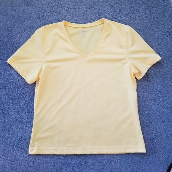 Moret Ultra Workout Athletic Exercise Activewear Top Yellow Size Medium - Picture 2 of 9